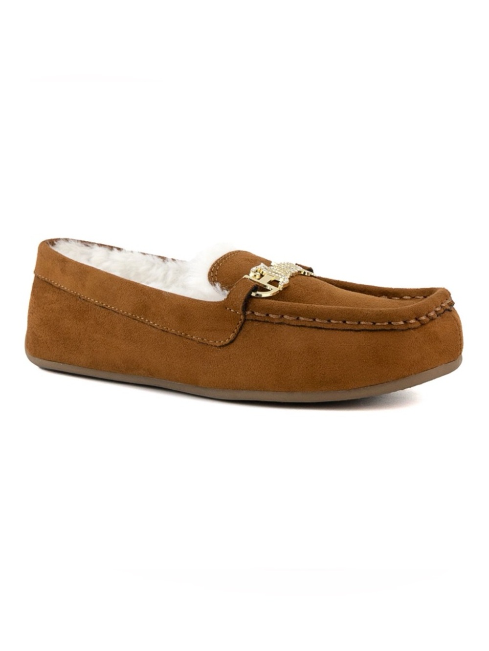 Juicy Couture Intoit Women's Moccasin Slippers Womens Size 10 Tan